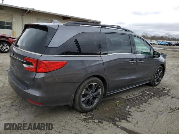 2022 Honda Odyssey Elite с VIN 5FNRL6H92NB023650, выставлен на аукционе Copart как лот 52093035 с пробегом 64 119 миль миль и Списание • Salvage title. История ставок и продаж доступна на DreamBid. Изображение 3.