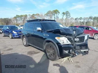 2017 Nissan Armada SV with VIN JN8AY2NCXH9510881, listed as a IAAI auction lot 41442058 with 159,753 mi miles and . Bid and sale history available at DreamBid. Image 1.