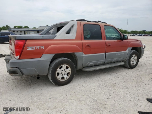 2002 Chevrolet Avalanche with VIN 3GNEC13T12G219144, listed as a Copart auction lot 55091125 with 267,181 mi miles and Clean Title. Bid and sale history available at carsss.com. Image 3.