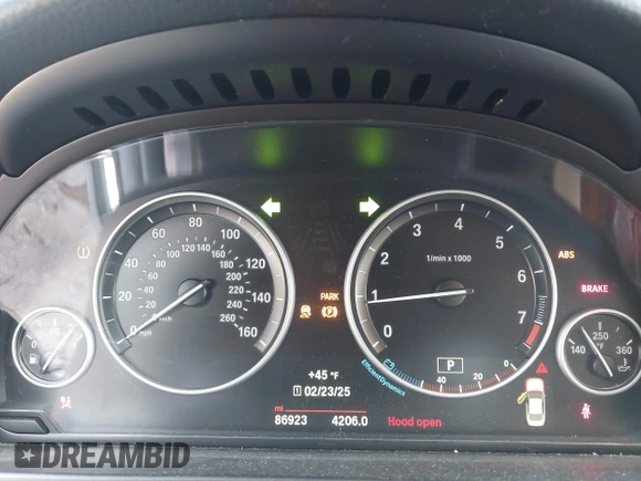 2016 BMW 5 Series 535i xDrive with VIN WBA5B3C54GG254205, listed as a IAAI auction lot 41600597 with 86,923 mi miles and . Bid and sale history available at DreamBid. Image 7.