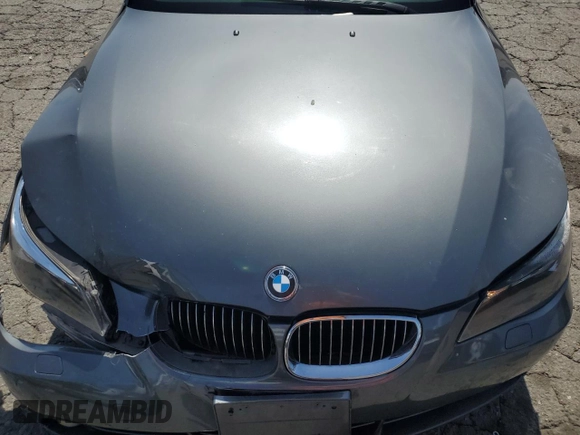 2007 BMW 5 Series 525i with VIN WBANE53547CW67591, listed as a Copart auction lot 57466285 with 178,700 mi miles and Salvage title. Bid and sale history available at DreamBid. Image 11.
