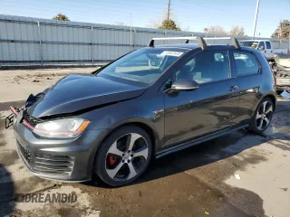 2015 Volkswagen Golf GTI S with VIN 3VWYT7AU2FM093109, listed as a Copart auction lot 43532435 with 122,124 mi miles and Salvage Title. Bid and sale history available at carsss.com. Image 1.
