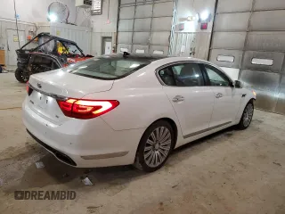 2015 Kia K900 Premium with VIN KNALU4D45F6025114, listed as a Copart auction lot 56259234 with 144,253 mi miles and Salvage Title. Bid and sale history available at carsss.com. Image 3.