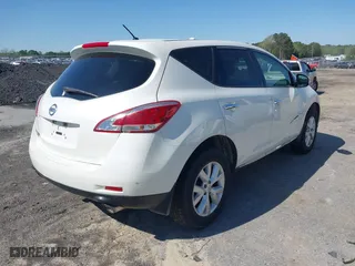 2014 Nissan Murano SL with VIN JN8AZ1MU8EW401981, listed as a IAAI auction lot 41997110 with 139,633 mi miles. Bid and sale history available at carsss.com. Image 4.