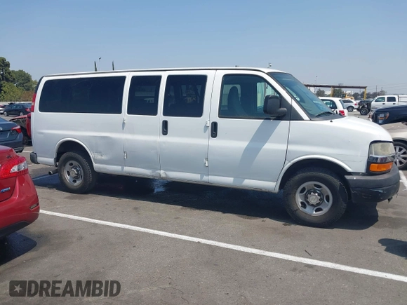 2014 Chevrolet Express Passenger LT with VIN 1GAZG1FG4E1154654, listed as a IAAI auction lot 42605616 with 155,896 mi miles and . Bid and sale history available at DreamBid. Image 13.