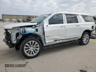 2024 GMC Yukon XL Denali with VIN 1GKS2JKL9RR163677, listed as a Copart auction lot 41381335 with 19,929 mi miles and Salvage Title. Bid and sale history available at carsss.com. Image 1.
