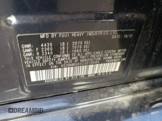 2013 Subaru Legacy Premium with VIN 4S3BMBG65D3019585, listed as a Copart auction lot 54798435 with 159,135 mi miles and Clean Title. Bid and sale history available at carsss.com. Image 12.