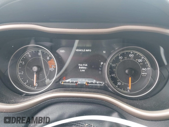 2017 Jeep Cherokee Limited with VIN 1C4PJLDB5HW516775, listed as a IAAI auction lot 41798412 with 106,186 mi miles. Bid and sale history available at carsss.com. Image 7.