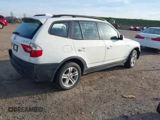2004 BMW X3 3.0i with VIN WBXPA93454WC34741, listed as a IAAI auction lot 41728485 with 268,922 mi miles. Bid and sale history available at carsss.com. Image 4.