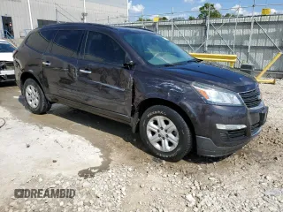 2017 Chevrolet Traverse LS with VIN 1GNKRFED3HJ134530, listed as a Copart auction lot 72185844 with 82,427 mi miles and Salvage Title. Bid and sale history available at DreamBid. Image 4.