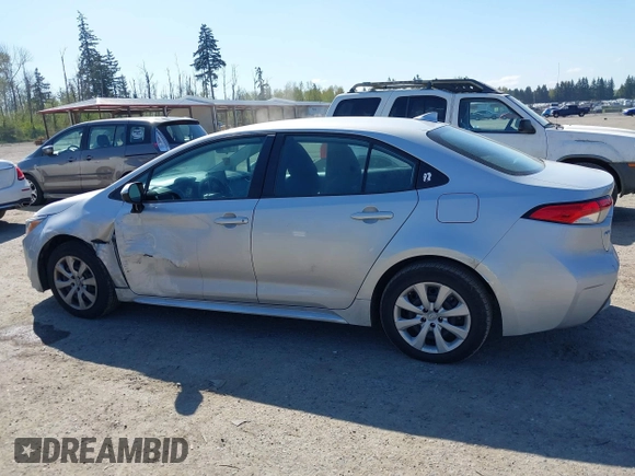 2020 Toyota Corolla LE with VIN 5YFEPRAE4LP098976, listed as a IAAI auction lot 42054417 with 94,655 mi miles and . Bid and sale history available at DreamBid. Image 14.