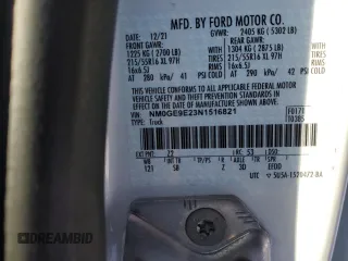 2022 Ford Transit Connect XL с VIN NM0GE9E23N1516821, выставлен на аукционе Copart как лот 85706824 с пробегом 58 219 миль миль и Списание • Salvage title. История ставок и продаж доступна на DreamBid. Изображение 12.