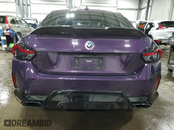 2022 BMW 2 Series M240i xDrive with VIN 3MW53CM0XN8C63731, listed as a Copart auction lot 45995214 with 34,874 mi miles. Bid and sale history available at carsss.com. Image 6.