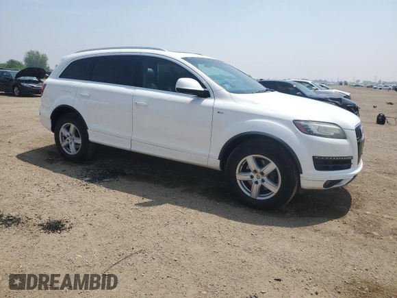 2011 Audi Q7 Prestige with VIN WA1WMAFE8BD001068, listed as a Copart auction lot 59710825 with 128,222 mi miles and Salvage title. Bid and sale history available at DreamBid. Image 4.