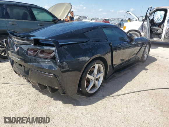 2015 Chevrolet Corvette 1LT with VIN 1G1YA2D71F5107095, listed as a Copart auction lot 74327014 with 0 mi miles and Non Repairable. Bid and sale history available at carsss.com. Image 3.