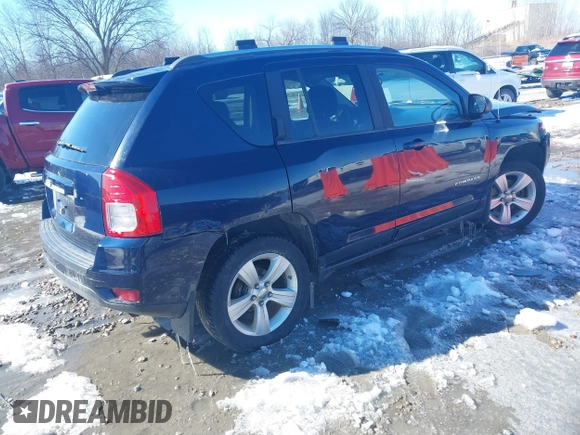 2012 Jeep Compass Sport with VIN 1C4NJDBB3CD577286, listed as a IAAI auction lot 41734239 with 119,972 mi miles. Bid and sale history available at carsss.com. Image 4.
