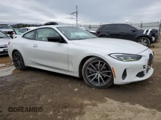 2022 BMW 4 Series 430i xDrive with VIN WBA73AP01NCH62891, listed as a Copart auction lot 43807205 with 49,658 mi miles and Salvage Title. Bid and sale history available at DreamBid. Image 4.