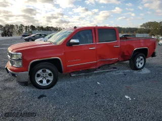 2014 Chevrolet Silverado 1500 LTZ with VIN 3GCUKSEC0EG131961, listed as a Copart auction lot 77078714 with 165,205 mi miles and Salvage Title. Bid and sale history available at carsss.com. Image 1.