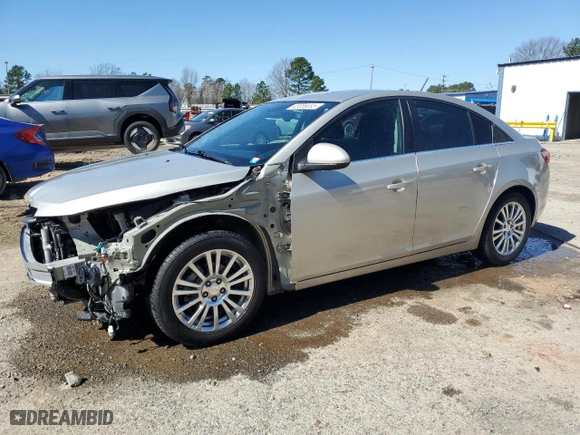 2014 Chevrolet Cruze ECO with VIN 1G1PH5SB5E7110083, listed as a Copart auction lot 48389005 with 48,459 mi miles and Salvage Title. Bid and sale history available at carsss.com. Image 1.