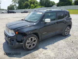 2018 Jeep Renegade Limited с VIN ZACCJADB1JPG74164, выставлен на аукционе Copart как лот 58894075 с пробегом 71 431 миль миль и Списание • Salvage title. История ставок и продаж доступна на DreamBid. Изображение 1.