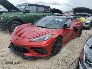 2022 Chevrolet Corvette 3LT with VIN 1G1YC3D47N5107249, listed as a Copart auction lot 78527254 with 0 mi miles and Salvage Title. Bid and sale history available at carsss.com. Image 1.