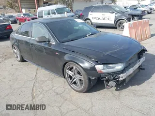 2014 Audi S4 Premium Plus with VIN WAUBGAFL8EA085177, listed as a IAAI auction lot 41382818 with 115,736 mi miles. Bid and sale history available at carsss.com. Image 1.
