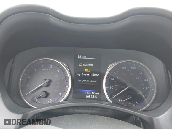 2018 Infiniti Q60 Luxe with VIN JN1EV7EK7JM340110, listed as a IAAI auction lot 41549889 with 114,012 mi miles and . Bid and sale history available at DreamBid. Image 7.