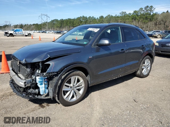 2018 Audi Q3 Premium with VIN WA1BCCFS2JR000826, listed as a Copart auction lot 41724573 with 45,713 mi miles. Bid and sale history available at carsss.com. Image 1.
