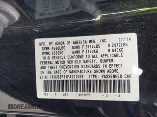 2015 Acura TLX V6 Tech with VIN 19UUB2F51FA001009, listed as a IAAI auction lot 41477548 with 131,776 mi miles. Bid and sale history available at carsss.com. Image 9.