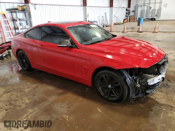 2016 BMW 4 Series 428i xDrive with VIN WBA3N9C54GK250704, listed as a Copart auction lot 52419385 with 92,738 mi miles and Salvage Title. Bid and sale history available at carsss.com. Image 4.