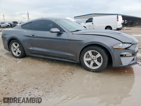 2021 Ford Mustang EcoBoost with VIN 1FA6P8TH0M5151554, listed as a Copart auction lot 60879875 with 20,014 mi miles and Salvage title. Bid and sale history available at DreamBid. Image 4.