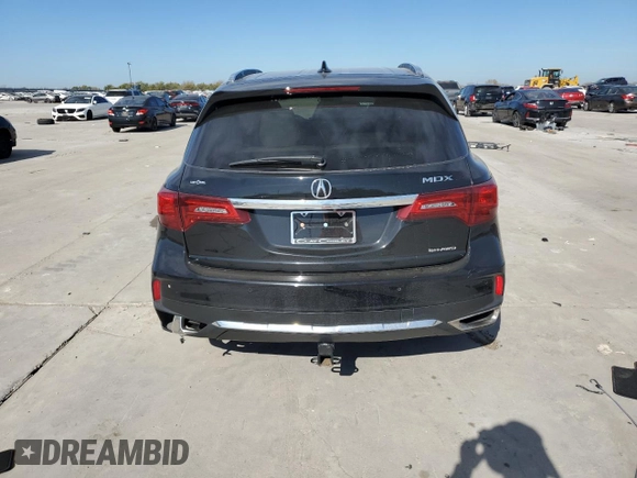 2017 Acura MDX w/Advance Pkg with VIN 5FRYD4H82HB009125, listed as a Copart auction lot 82146864 with 47,021 mi miles and Salvage Title. Bid and sale history available at carsss.com. Image 6.