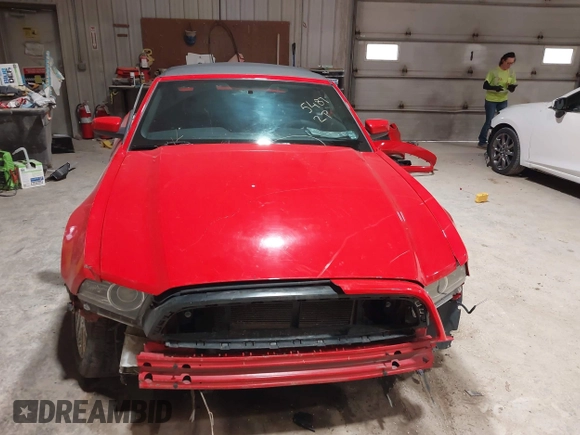 2014 Ford Mustang V6 with VIN 1ZVBP8EM9E5303736, listed as a IAAI auction lot 41895487 with 130,149 mi miles. Bid and sale history available at carsss.com. Image 12.