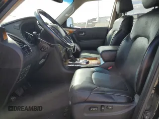 2011 Infiniti QX56 7-passenger with VIN JN8AZ2NF7B9501652, listed as a Copart auction lot 76238674 with 102,157 mi miles and Salvage Title. Bid and sale history available at carsss.com. Image 7.