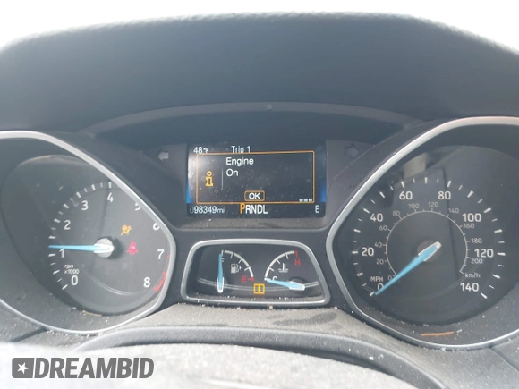2016 Ford Focus SE with VIN 1FADP3F25GL378613, listed as a IAAI auction lot 41918553 with 98,349 mi miles. Bid and sale history available at carsss.com. Image 7.