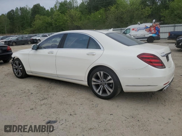 2019 Mercedes-Benz S 450 with VIN WDDUG6EBXKA425142, listed as a Copart auction lot 53350515 with 69,285 mi miles and Salvage Title. Bid and sale history available at DreamBid. Image 2.