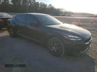 2022 Kia Stinger GT-Line with VIN KNAE35LD4N6113864, listed as a Copart auction lot 47100375 with 47,264 mi miles and Salvage Title. Bid and sale history available at carsss.com. Image 4.