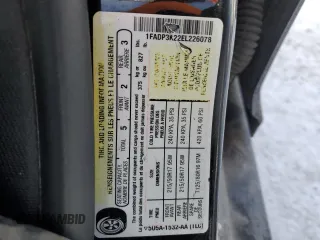 2014 Ford Focus SE with VIN 1FADP3K22EL226078, listed as a Copart auction lot 46269185 with 0 mi miles and Non Repairable. Bid and sale history available at carsss.com. Image 12.