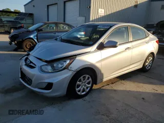 2013 Hyundai Accent GLS with VIN KMHCT4AE6DU523202, listed as a Copart auction lot 52568315 with 126,806 mi miles and Salvage Title. Bid and sale history available at carsss.com. Image 1.