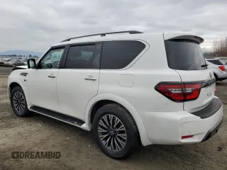 2022 Nissan Armada SL with VIN JN8AY2BB3N9810589, listed as a Copart auction lot 43212235 with 56,231 mi miles and Salvage Title. Bid and sale history available at carsss.com. Image 2.