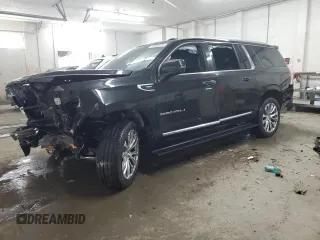 2021 GMC Yukon XL Denali with VIN 1GKS1JKL1MR154161, listed as a Copart auction lot 72830874 with 65,068 mi miles and Salvage Title. Bid and sale history available at DreamBid. Image 1.