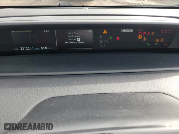 2022 Toyota Prius L Eco with VIN JTDKAMFU0N3188919, listed as a Copart auction lot 47249175 with 32,122 mi miles and Salvage Title. Bid and sale history available at carsss.com. Image 9.