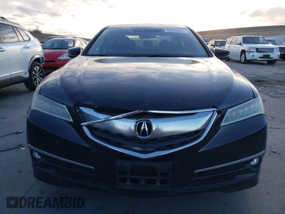 2015 Acura TLX Advance with VIN 19UUB3F70FA006953, listed as a Copart auction lot 85293364 with 92,015 mi miles and Salvage title. Bid and sale history available at DreamBid. Image 5.