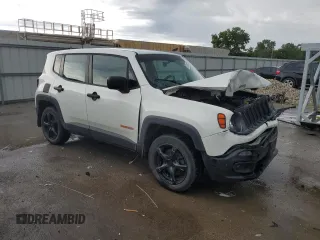 2017 Jeep Renegade Sport with VIN ZACCJBAB3HPE58322, listed as a Copart auction lot 59381615 with 140,437 mi miles and Salvage title. Bid and sale history available at DreamBid. Image 4.