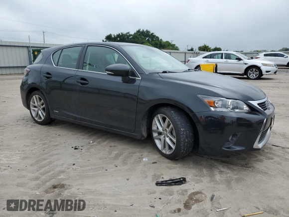 2017 Lexus CT 200h with VIN JTHKD5BH8H2289060, listed as a Copart auction lot 55326975 with 97,580 mi miles and Salvage title. Bid and sale history available at DreamBid. Image 4.