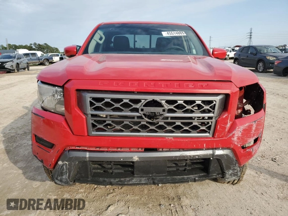 2022 Nissan Frontier Pro-X with VIN 1N6ED1EJ1NN639528, listed as a Copart auction lot 45514865 with 56,559 mi miles and Salvage title. Bid and sale history available at DreamBid. Image 5.