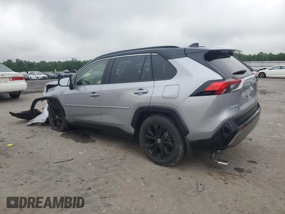 2024 Toyota RAV4 Hybrid XSE with VIN JTME6RFV0RD569013, listed as a Copart auction lot 57239165 with 5,187 mi miles and Salvage title. Bid and sale history available at DreamBid. Image 2.