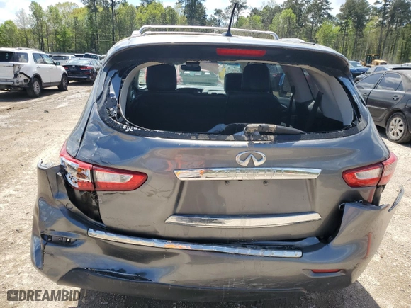 2015 Infiniti QX60 with VIN 5N1AL0MN3FC546179, listed as a Copart auction lot 50255055 with 101,499 mi miles and Salvage Title. Bid and sale history available at carsss.com. Image 6.