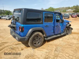 2022 Jeep Wrangler Unlimited Sport z VIN 1C4HJXDN6NW232539, wystawiony jako Copart lot #43936495 z przebiegiem 29 571 mil mil oraz Szkoda całkowita • Salvage title. Historia ofert i sprzedaży dostępna na DreamBid. Obrazek 3.