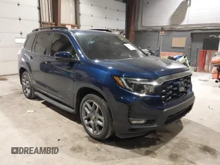 2023 Honda Passport EX-L with VIN 5FNYF8H56PB018840, listed as a IAAI auction lot 41222742 with 23,045 mi miles and . Bid and sale history available at carsss.com. Image 1.